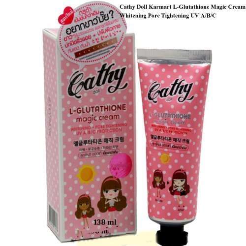 Cathy Doll Karmart L-glutathione Magic Cream Whitening Pore Tightening Uv A/b/c Made in Korea