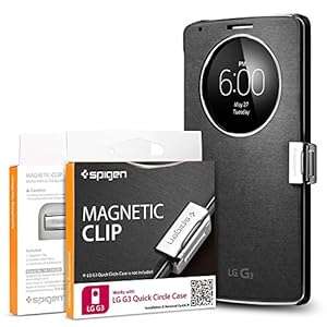 Spigen LG G3 Quick Circle [Magnetic Clip] Magnetic Holder for LG G3 Quick Circle Cover / Flip Cover