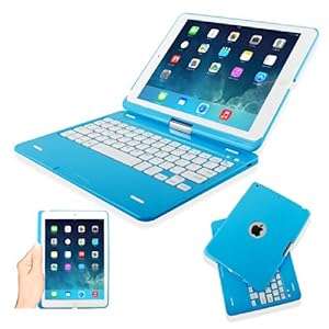 Kamor iPad Air iPad 5 Case Cover with Keyboard Apple iPad Air Retina 32gb (Ipad Air Case (Blue))