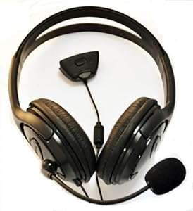 Black xbox 360 headphones headset with microphone live chat black xbox headphones XBox 360 Large Sty