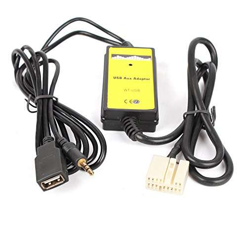 Moonet USB AUX in Adapter Car Digital Cd Changer for Honda Accord Civic Odyssey S2000 City Ridgeline