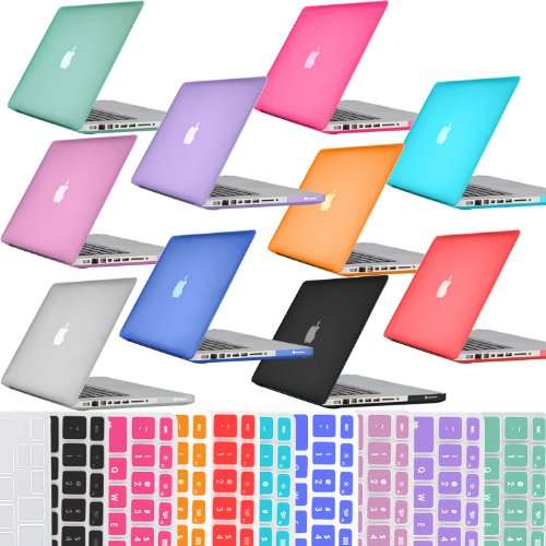 10 in 1 Rubberized Matte Plastic Hard Case cover With Protective Keyboard Cover For New Apple Macboo