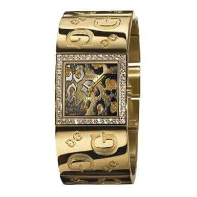 Guess Ladies Watch U10006L1 Gold Leopard G Logo