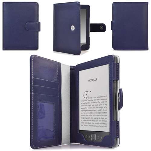 CaseCrown Regal Flip Case (Blue) for All-New Amazon Kindle e-Reader