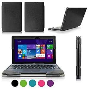 ASUS Transformer Book T100 Case Cover Fyy Fully Armed Leather Case for ASUS Transformer B (Black)