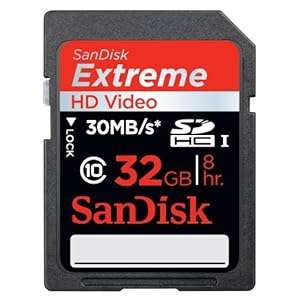 SanDisk 32GB 30MB/s Extreme HD Video SDHC Card (Class 10): Brand New (Sealed) Special Promotion