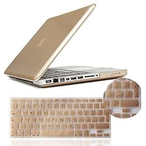 IDACA Gold Frosted Matte Hard Shell Case Cover for Macbook Pro 13.3 -inch A1278 Aluminum U (Gold)