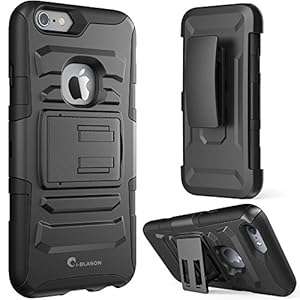 iPhone 6 Case i-Blason Apple iPhone 6 Case 4.7 inch Prime Series Dual Layer Holster Case (Black)
