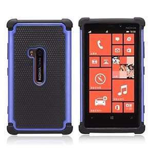 32nd Shock proof defender heavy duty tough case cover for Nokia Lumia 9 (Shock proof - Deep Blue)