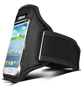 BLACK Shelfone - Stylish for SPORTS ARMBAND STRAP POUCH CASE COVER FOR APPLE IPOD CLASSIC (S)