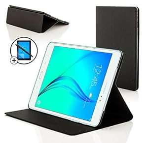 Forefront Cases New Clam Shell Case Cover for Samsung Galaxy Tab A 9.7 T550 (May 2015) - (BLACK)