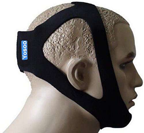 Yosoo Professional Anti Stop Snore Snoring Chin Strap Belt Stop Snoring Sleep Chin Support Strap Adj