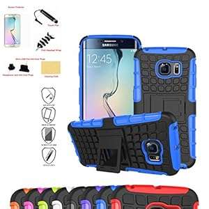 Mama Mouth Shockproof Heavy Duty Combo Hybrid Rugged Dual Layer Grip Case Cover with Kicks (Blue)