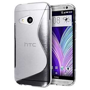 HTC One mini 2 Case Cimo [Wave] Premium Slim TPU Flexible Soft Case for HTC One mini 2 (S Clear)