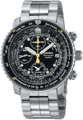 **R6500**Seiko Men's SNA411 Flight Alarm Chronograph Watch