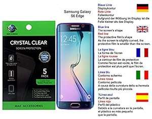 MAK - SAMSUNG GALAXY S6 EDGE Premium Clear Version Screen Protector (PACK (Premium Clear Version)