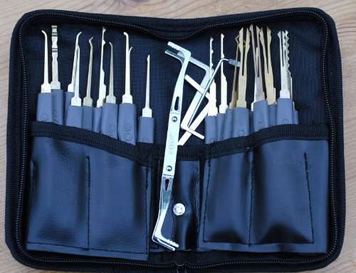 24 piece GOSO lock pick set and FREE "How to pick cylinder locks guide"