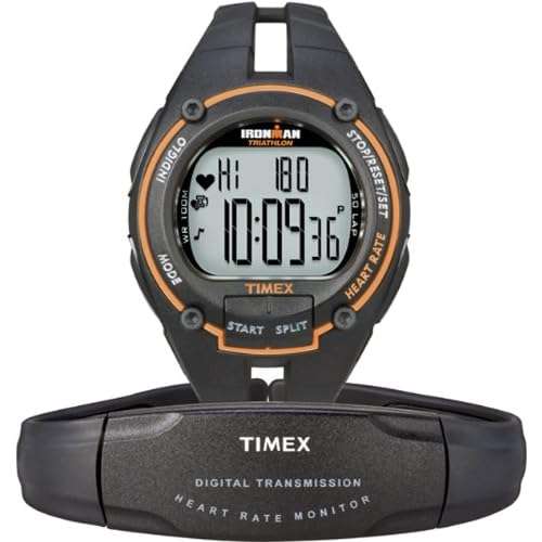 Timex T5K212 Ironman Men's Road Trainer Heart Rate Monitor Watch