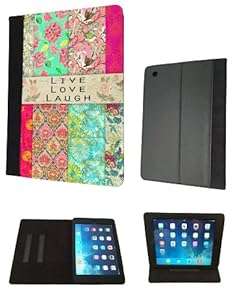 Vintage Shabby Chic Live Love Laugh Multi Art Floral Design Fashion Trend (ipad 2 ipad 3 ipad 4)