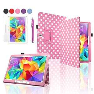SAVFY Light Pink Polka Dots Samsung Galaxy Tab S 10.5