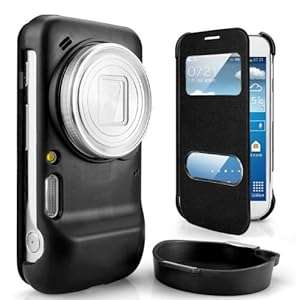 Atdoshop(TM) New Flip Leather Case Cover For Samsung Galaxy S4 S IV Zoom C101 (Black)