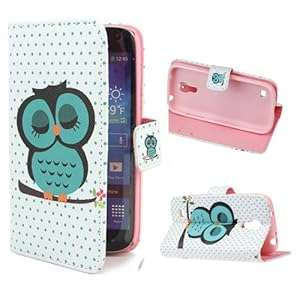 Atdoshop(TM) Cute Sleeping Owl Flip Leather Case for Smart Mobile (Samsung Galaxy S4 mini i9190)