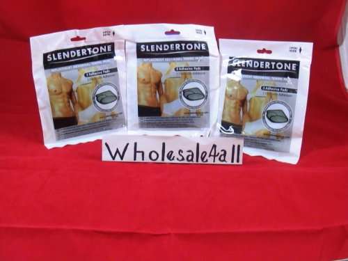 Slendertone Replacement Gel Pads for Flex Abdominal and Gymbody Belts, 3 Sets (9 Pads)