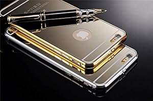 Osail iPhone 6 Plus Mirror Metal case--NEW Luxury Metal Ultra-thin Mirror Metal Case Cover (gold)