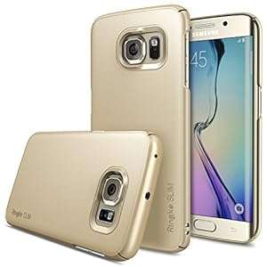 Galaxy S6 Edge Case - Ringke SLIM Top and Bottom Coverage [ROYAL GOLD] Fluid Curved Edge Touch