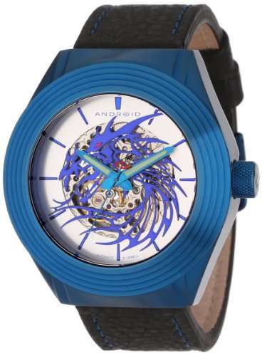 Android Men's AD651BBU Tattooed Dragon Automatic Skeletonized Watch