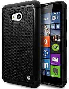 Microsoft Lumia 640 Case Cimo [Shockproof] Case Heavy Duty Shock Absorbing Dual Lay (Armor Black)