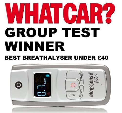 AlcoSense Lite Breathalyzer & alcohol tester-"What Car" Best Breathalyser under &pound;40 - 0.80 Lim