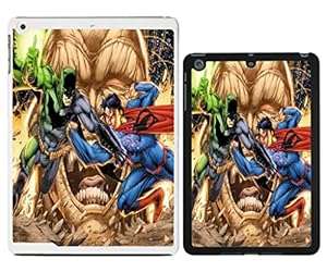 DC Marvel superhero comic book cover case for Apple iPad Min (Superman And Batman - G916 - Black)
