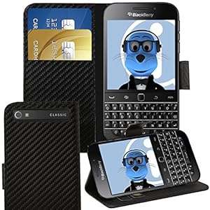 iTALKonline BlackBerry Classic Q20 2015 Carbon Fibre Black PU Leather Execut (Carbon Fibre Black)