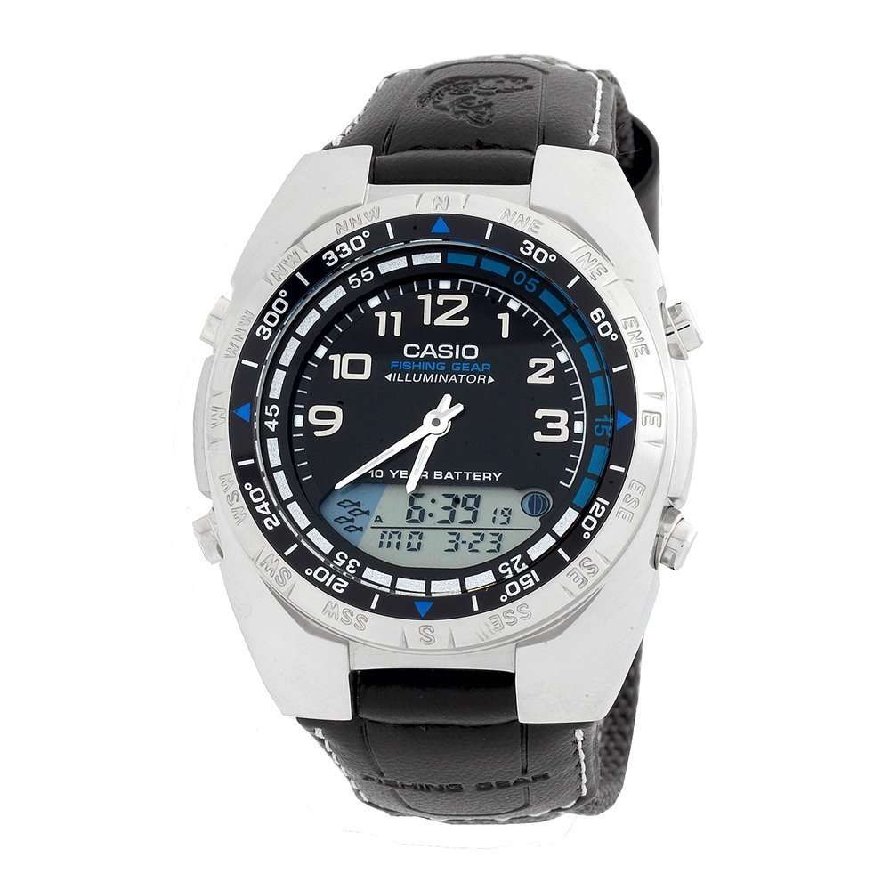 Casio Men's AMW700B-1AV Ana-Digi Forester Fishing Timer Watch