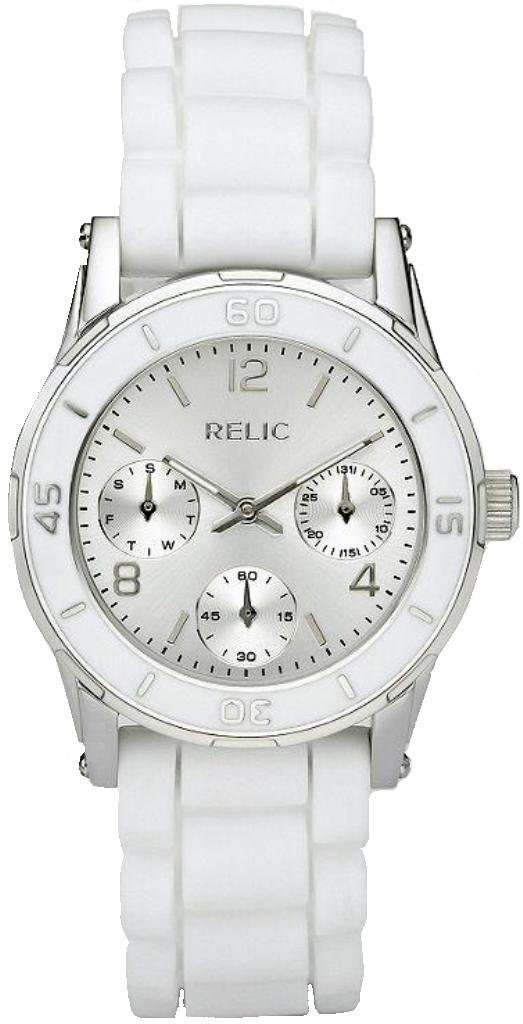 Relic by Fossil Ladies Multi-Function White Strap Quartz Dress Watch ZR15582