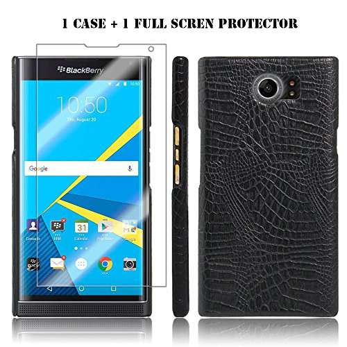 Blackberry Priv Case,Kupx Blackberry Priv Croco Pu Leather Wallet Protective Cases Simple Case For B