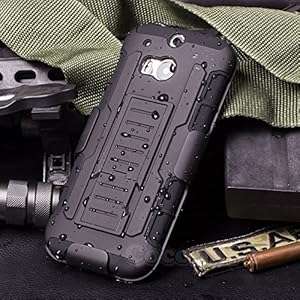 HTC One M8 Case Cocomii [HEAVY DUTY] HTC One M8 Robot Case NEW [ULTRA FUTURE ARMOR] (Black/Black)