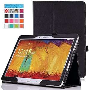 MoKo Samsung Galaxy Note 10.1 2014 Edition Case - Slim Folding Cover for Note 10.1 Inch 2 (BLACK)