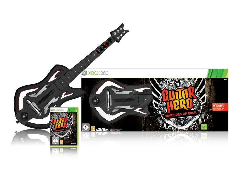 XBOX 360 GUITAR HERO WARRIORS OF ROCK GUITAR BUNDLE / ORIGINAL PRODUCT / BID TO WIN