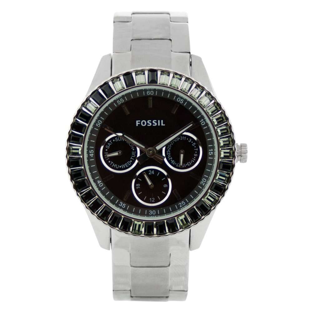 Fossil Women's ES2957 Stainless Steel Analog with Black Dial Watch