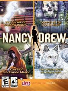Nancy Drew 4 Pack-Secret of Shadow Ranch Curse of Blackmoor Manor White Wolf of Ici (PC)