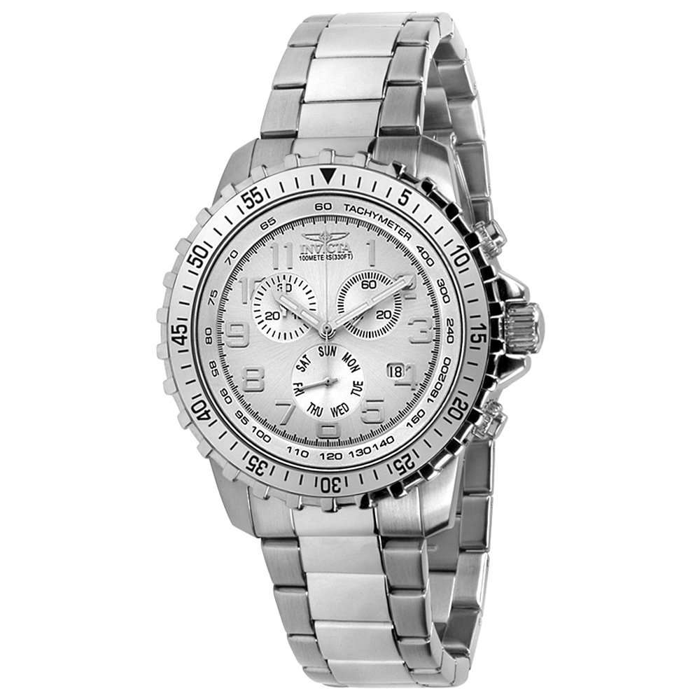 **R5900**Invicta Men's 6620 II Collection Chronograph Stainless Steel Silver Dial Watch