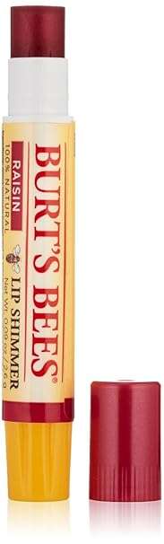 Burt's Bees Lip Shimmer, Raisin (4 Pack)