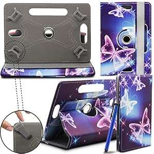 Lenovo Tab 2 A10-70 10.1-Inch Tablet New Design TAN Universal 360 deg (Electric Butterfly Design)