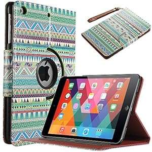 iPad Mini 3 Case iPad Mini Case iPad Mini Retina Case - ULAK 360 Rotating PU (OVERDOSE|ESODREVO)