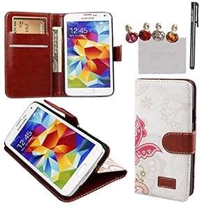 xhorizon New Floral Leaf Style Wallet Folio Flip Magnet Stand Leather Case Cover with Credi (#13)