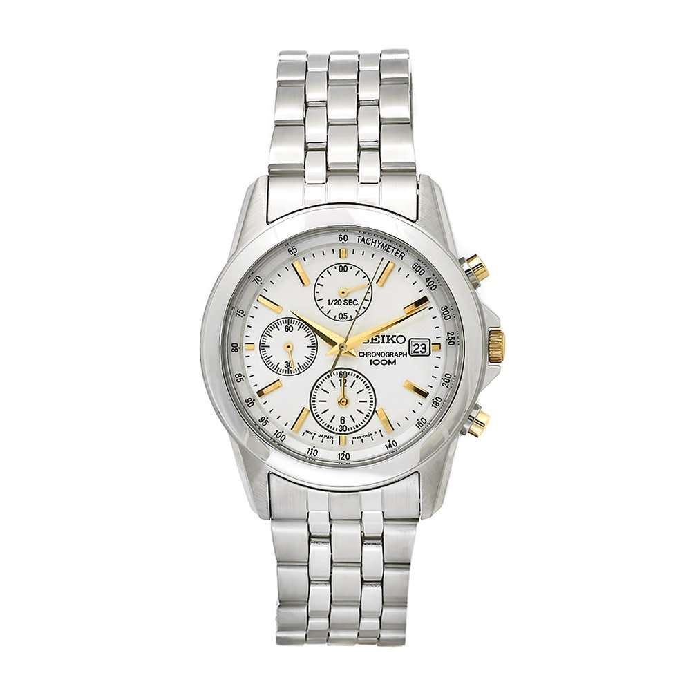 **R3900.00**Seiko Men's SNDC11P1 Chronograph Silver Dial Stainless Steel Watch