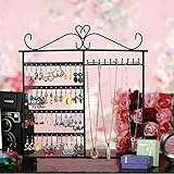 (US) Classic Black Jewelry Holder, Jewelry Stand for Earrings / Necklaces / Brecelets, Gift Idea