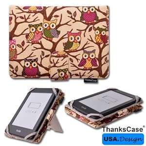Thankscase Beige Owls Canvas Case Cover for All New Kindle Paperwhite 2nd Gen (2013 (Beige Owls)